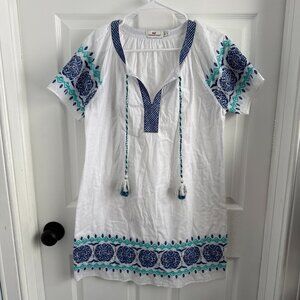 Vinyard Vines White Cotton Tunic Summer Dress Sz S